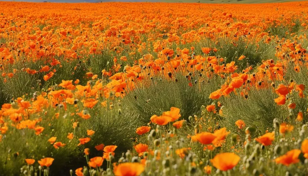 Lancaster CA poppy fields